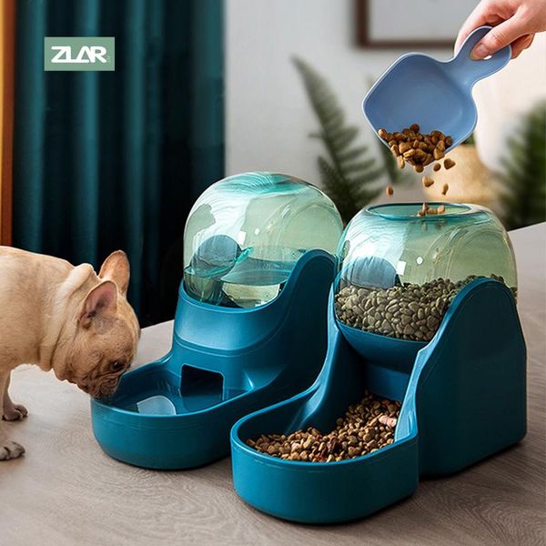 Ciotola per mangiatoia automatica per cani da compagnia da 3,8 litri per cani Bottiglia per fontana di acqua potabile Ciotole per gattini Contenitori per alimenti lenti