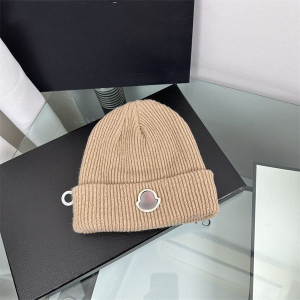 12 cores designer outono e inverno chapéu de lã ao ar livre casual pulôver térmico chapéu gorro chapéu de malha elástica para homem e mulher