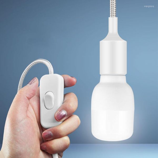 Lampade a sospensione Basi per lampade E27 Prolunga da 1,8 m Lampada a sospensione con interruttore Illuminazione mobile domestica Portalampada a LED Spina UE UE