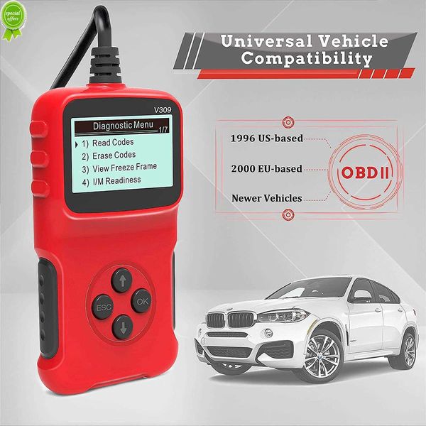 2022 Universal OBD2 Engine Reader Reader Car Scanner Professional Auto Car Diagnostic Scanner Ремонт инструмент HD ЖК -дисплей экран