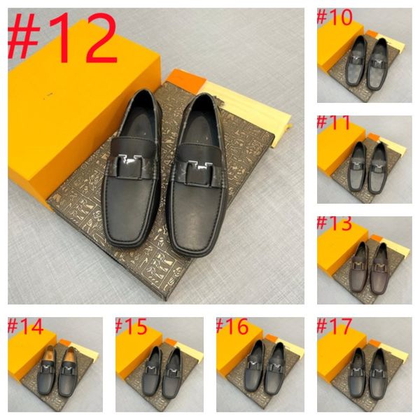 40 Model Orijinal Deri Erkekler Tasarımcı Loafers Ayakkabı Lüks İnek Deri Sıradan Ayakkabı Erkekler İçin Yumuşak Bahar Mokasenleri Artı Boyut 38-46 Tenis Maskulinos Boyutu 38-46