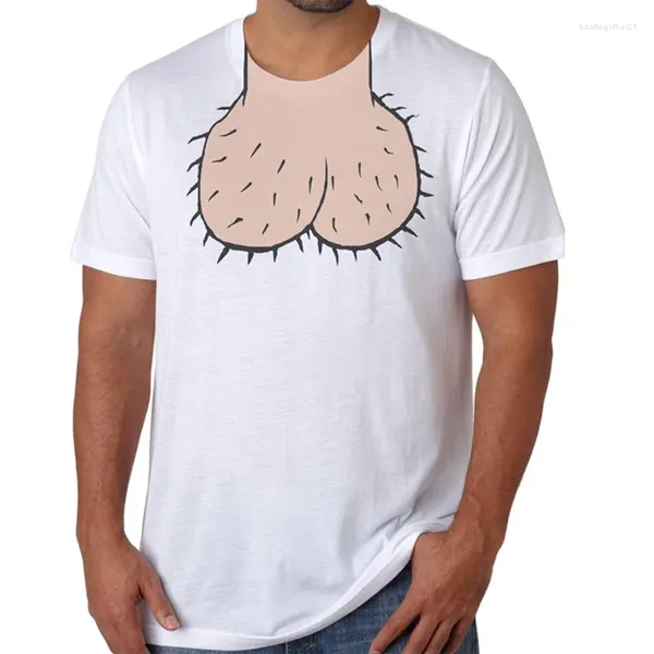 Heren T-shirts Fun Tees T-shirts met korte mouwen Wit Tops Mannen Grappig Halloween Dick Head T-shirt Kostuum Party Gift