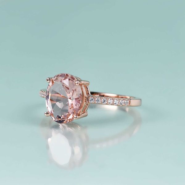 Кольцо кольца красота розового золота Gem Rose Gold