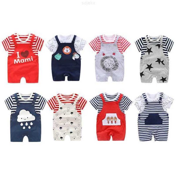 Completi di abbigliamento Neonati Vestiti per neonati Set neonatale moda estiva manica corta