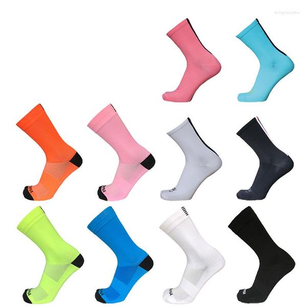 Calzini sportivi Ciclismo Compressione Traspirante Outdoor Pro Competizione Corsa Bici da corsa Uomo Donna Calcetines Ciclismo