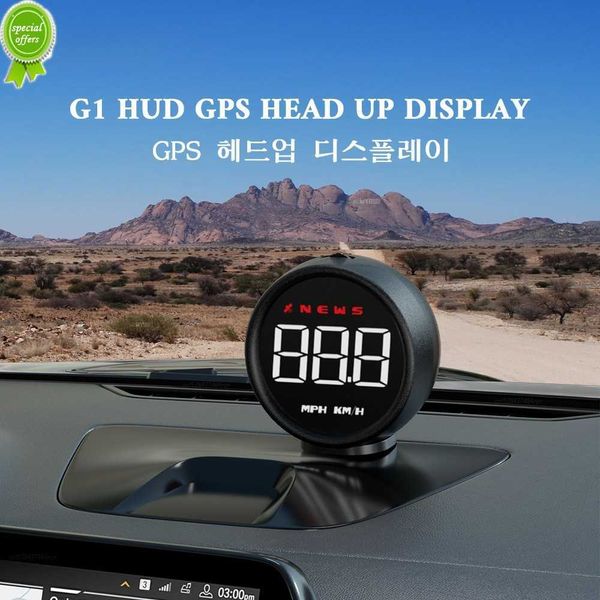 2023 Car HUD Head-Up Display GPS KM/H MPH Tachimetro Sistema di avviso di velocità Adatto a tutti i tachimetri GPS per auto per auto