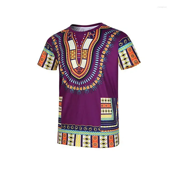 T-shirt da uomo tribale africana Dashiki stampa 3D T-shirt vintage uomo donna oversize manica corta streetwear harajuku bambini tee top