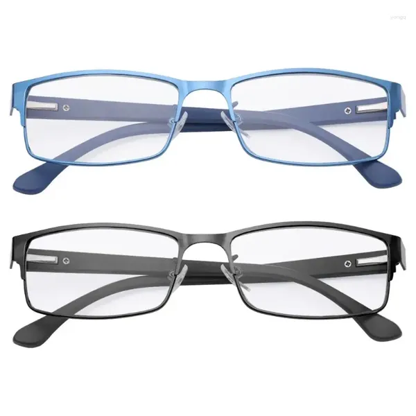 Sonnenbrille Mode Business Lesebrille Herren Vision Care Titanlegierung Rahmen Männliche Hyperopie Presbyopie Rezept