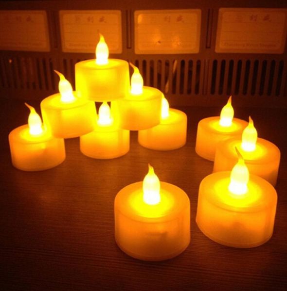 1440 pzlotto Sfarfallio Senza Fiamma LED Tealight Sfarfallio Tè A Lume di Candela Natale Festa Candele di Nozze Sicurezza Decorazione Della Casa HP1311920300