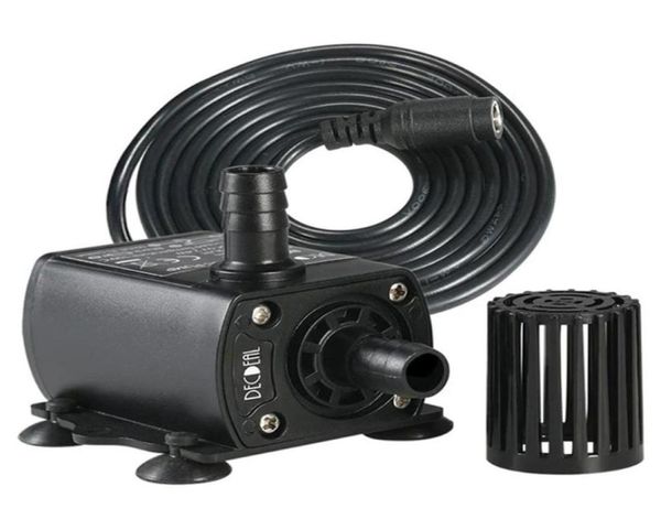 Gartendekorationen DC 12V 300Lh Mini Stille Wasserpumpe Brunnen Aquarium Bürstenloser Motor Teich Aquarium Pool Zirkulierende Submersi1252185