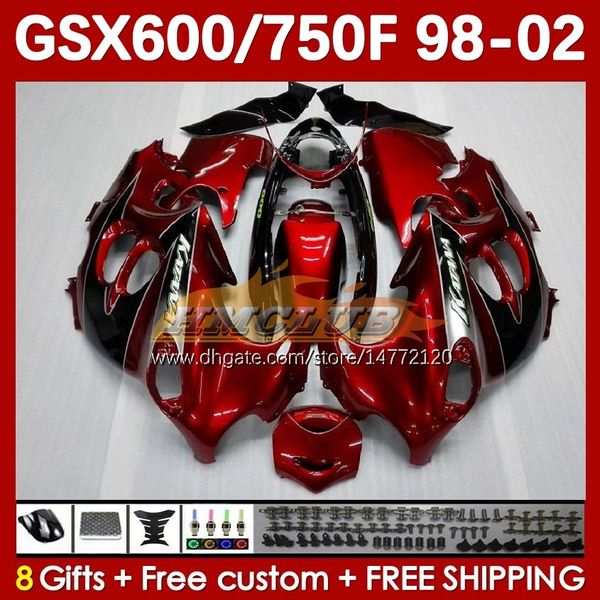 Corpo para Suzuki Katana GSX600F GSXF600 GSXF750 GSXF 600 750 CC 98 99 00 01 02 169NO.21 600CC 750CC GSX750F GSXF-600 GSXF-750 1998 2000 2001 2002 Fairing