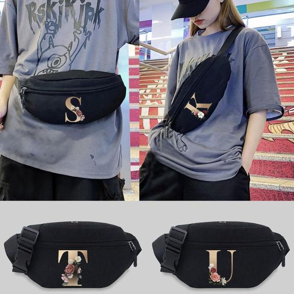 Marsupi Marsupio da uomo Borsa da donna Moda Casual Sport all'aria aperta Borsa a tracolla con tracolla di sicurezza Portafoglio da viaggio