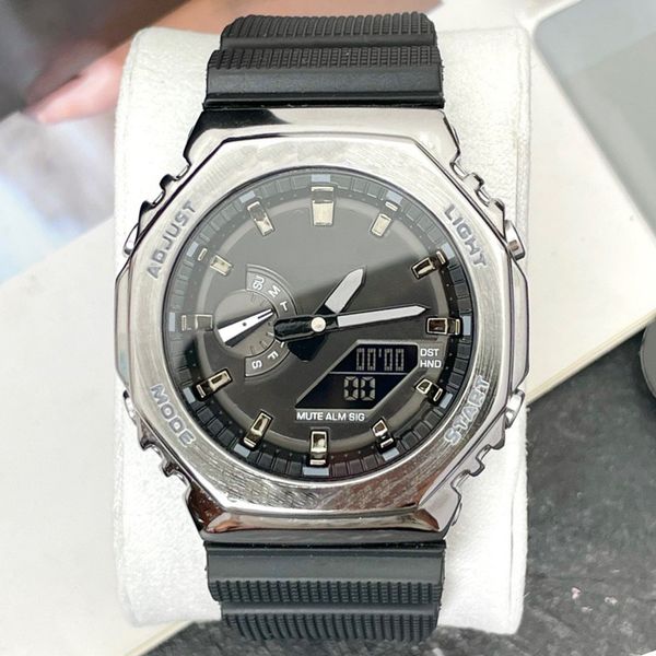2023 Original Shock Watch Herren Sport Geschenk Uhren Army Military Shocking Waterproof Watch alle Zeiger arbeiten Digital Armbanduhr 2100s ohne Box