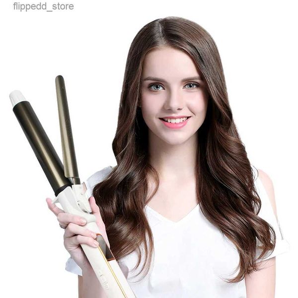 Curling Irons EUA Venda Quente Profissional Cerâmica Onda Mágica Rotativa Wand Curler Hair Curling Iron Q231128