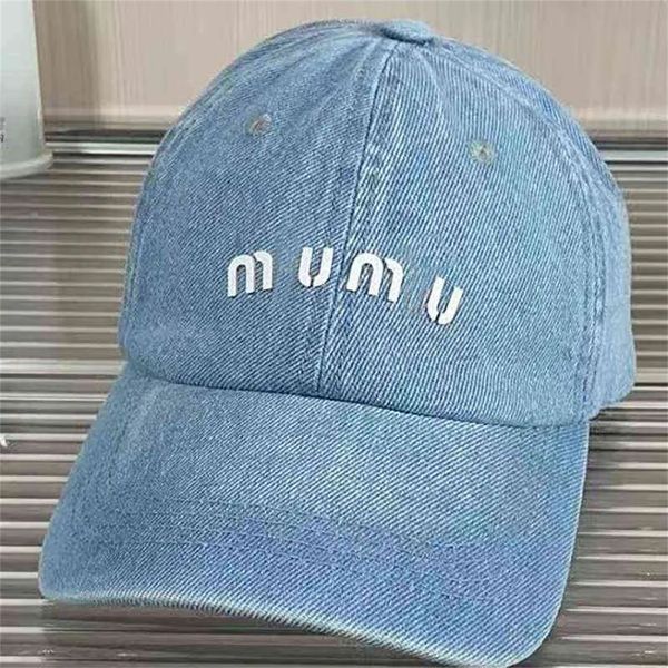 Top Caps Denim Beyzbol Kapağı Kadın Hip Hop Şapka Kapakları Kadınlar İçin Erkekler Açık Yaz Visor Sonbahar Sırık Snapback Sun Hat Gorras MM Y240506