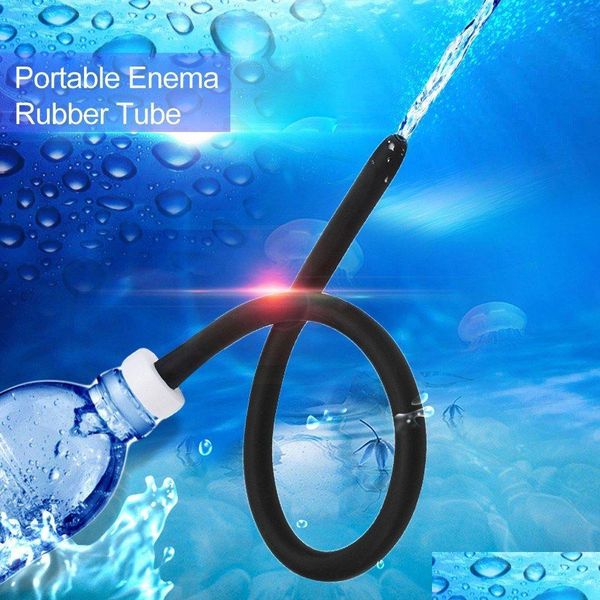 Outra higiene oral 50cm enema anal limpeza tubo de borracha portátil lavadora vaginal ducha entrega saúde beleza dhruo