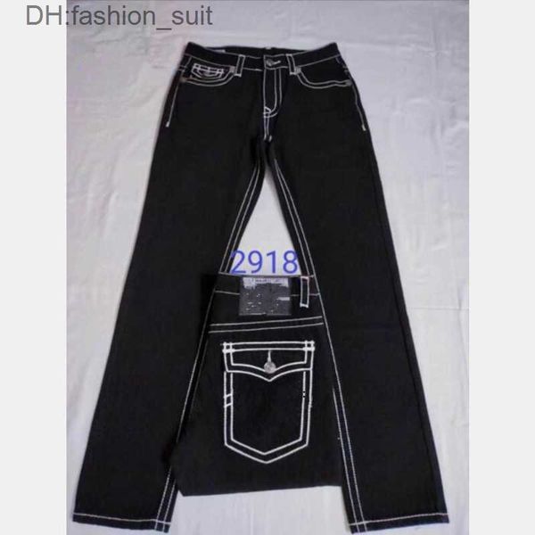 viola Jeans True Long Pantaloni Uomo Linea grossolana Super Religion Uomo Casual Matita Blu Pantaloni denim neri Pantaloni di alta qualità top cp viola demin 6 P7Y8