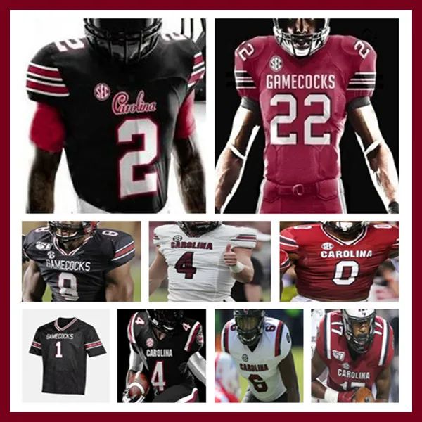 College Custom South Carolina Gamecocks Fußballtrikot Luke Doty Zeb Noland Jason Brown Zaquandre White Kevin Harris Juju Mcdowell Marshawn High