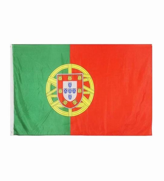 Флаг Португалии Высокое качество 3x5 футов 90x150 см Флаги Фестиваль Вечеринка Подарок 100D Полиэстер Крытый и открытый печатные флаги Banners2061937