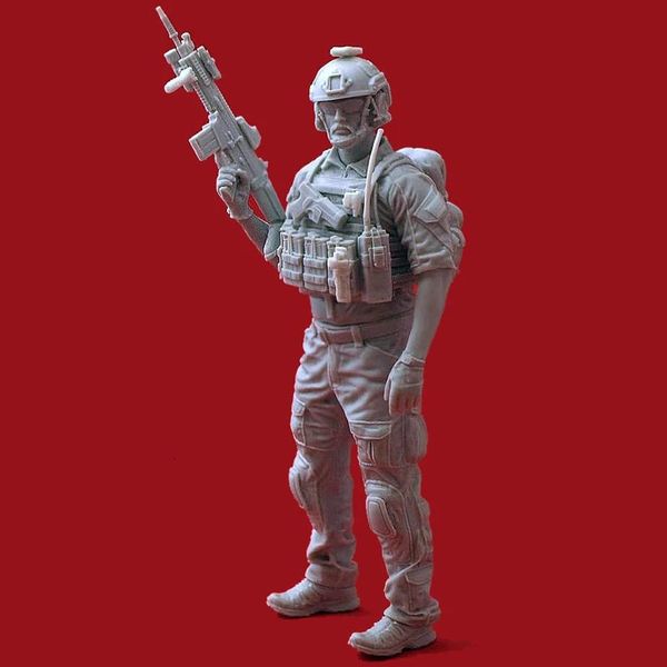Askeri Figürler 1/16 Reçine Model Şekil Kitleri GK Askeri Tema Tasarısı ve Beyasız148RBC 231127