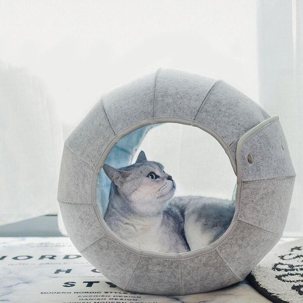 Esteiras portátil dobrável caixa de areia de gato multifuncional respirável gatinho filhote de cachorro canil túnel brinquedo casa cama acessórios para animais de estimação