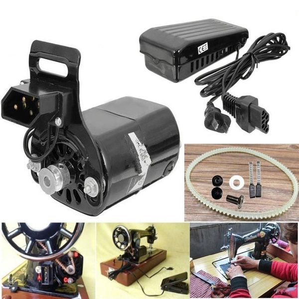 Makineler 0.9 amper 180W Yurtiçi Hanehalkı Dikiş Makinesi Motoru 220V 8000 RPM Ayak Pedalı Kontrolör Hız Pedalı