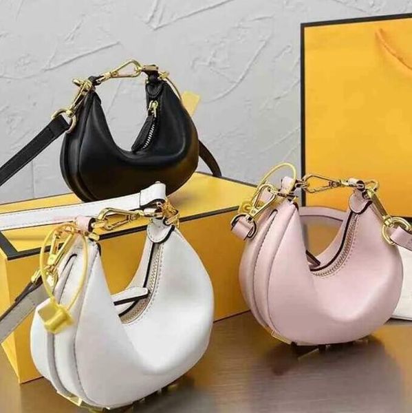 Bolsas de noite de luxo Designer Genuine Leather Hobo Bag axilar de ombro de ombro de ombro Bolsas de Crossbody Strap Removível Strap Gold Hardware Mini marca Tote Bolsa Bolsa