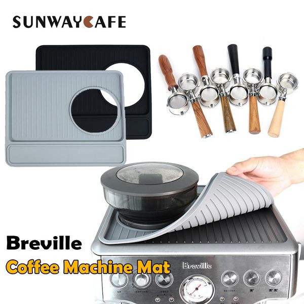 Ferramentas Breville Máquina de Café Esteira Bottomless Portafilter 54mm Portafilter Aço Inoxidável Punho De Madeira Filtro Acessórios de Café