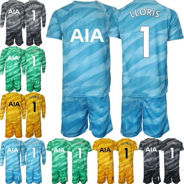 Clube Equipe Homens Juventude Futebol Goleiro 40 Brandon Austin Jerseys Set 23-24 Manga Longa GK 13 Guglielmo Vicario 1 Hugo Lloris 20 Fraser Forster Camisa de Futebol Kits ReCi