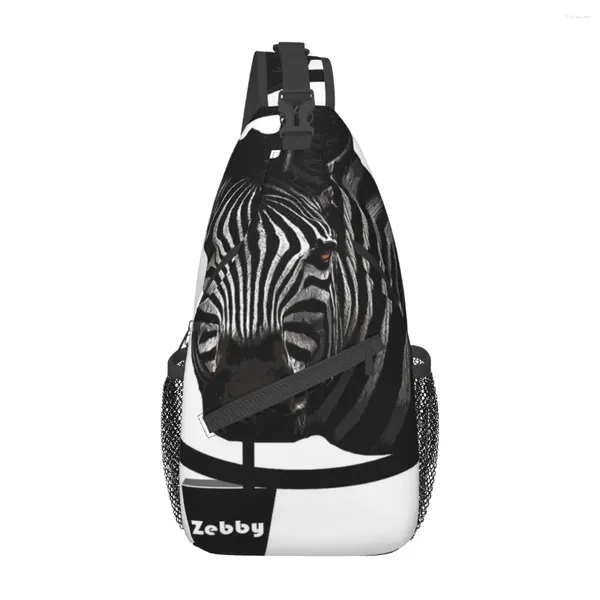 Duffel Bags Zebra Trinkbeutel Mode Polyester Stoff Geschenkkreuz anpassbar