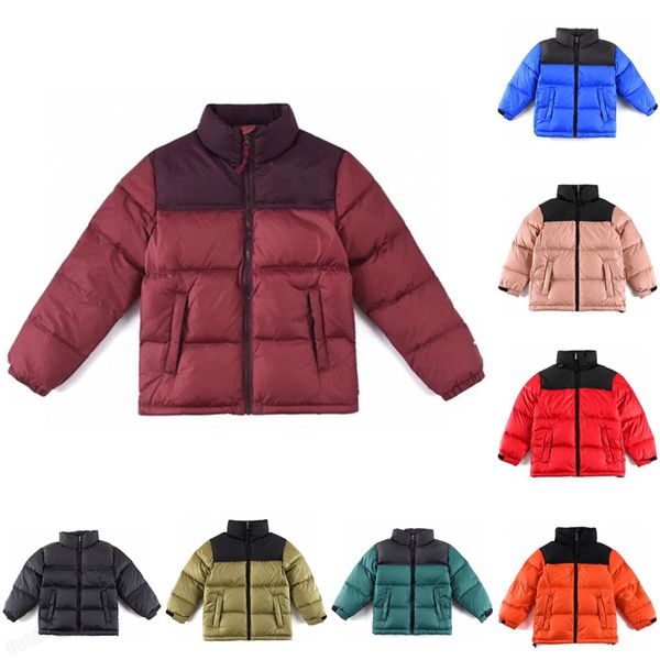 Bambini bambini Piumino NF designer 2023 Giacca invernale ragazzi ragazze all'aperto Piumino materiale lucido opaco Cappotto viso Coppie Abbigliamento Coppia Thickface giacca calda spessa