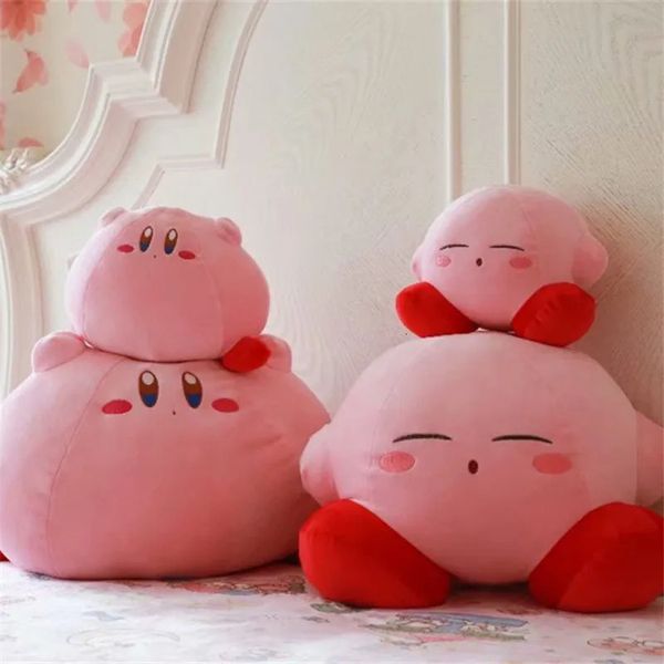 Peluş Bebekler Karikatür Sevimli Kirby Peluş Bebek Dolgulu Hayvan Oyuncak Çocukların Doğum Günü Ev Dekorasyon Yastığı Noel Hediyesi 231127