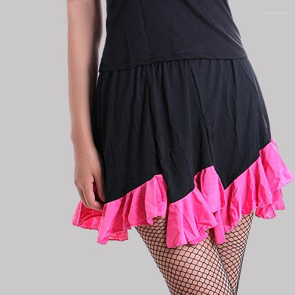 Bühnenkleidung Frauen Latin Dance Rock Mädchen Ballsaal Salsa Tutu Tango Tanzkleid Saia Social Costume