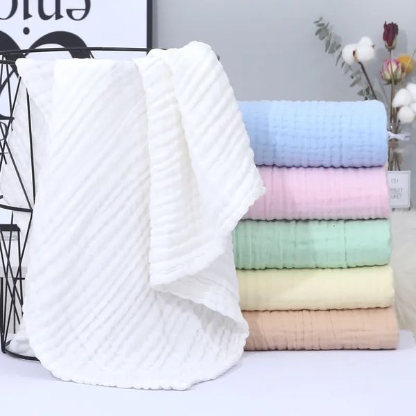 Decke Pucken 6 Schichten Bambus Baumwolle Baby Empfangen Säugling Kinder Swaddle Wrap Schlafen Warme Steppdecke Bettdecke Musselin 231128