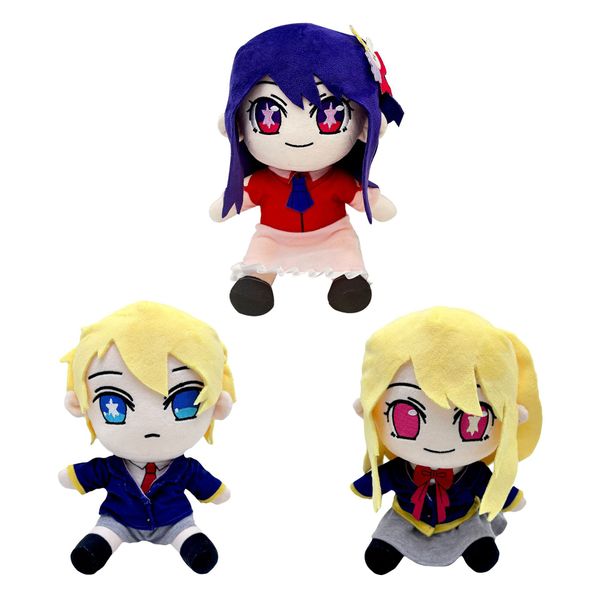 Oshi no Ko Osuwarikko Pelúcia Kawaii Desenhos Animados Anime Meninas Brinquedos de Pelúcia Animação Fãs Presente Crianças Playmate 3 Estilos