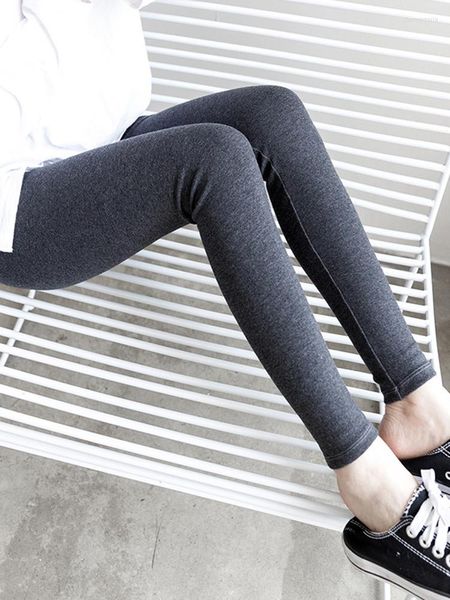 Kadın Tozluk Katı Egzersiz Leggins Kadınlar Jeggings Pamuk Pamuklu Kadın Yüksek Esnek Elastik Bel Siyah Gri Gym Fitness Pantolon