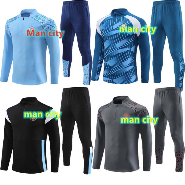 2023 2024 Man Kids Cityrashford Mount Survetient Chandal Trainsuits Training Soirt United Jackt Kit Jogging Haaland de Bruyne Grealish Kovacic Utd Long рукав