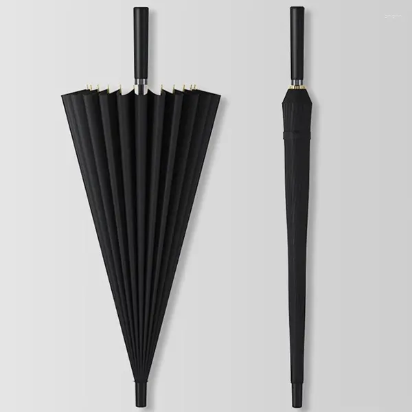 Regenschirme, schwarzer Luxus-Regenschirm, Vintage, leichter Halter, winddicht, stark, groß, Paraguas de Lluvia, Gartenmöbel