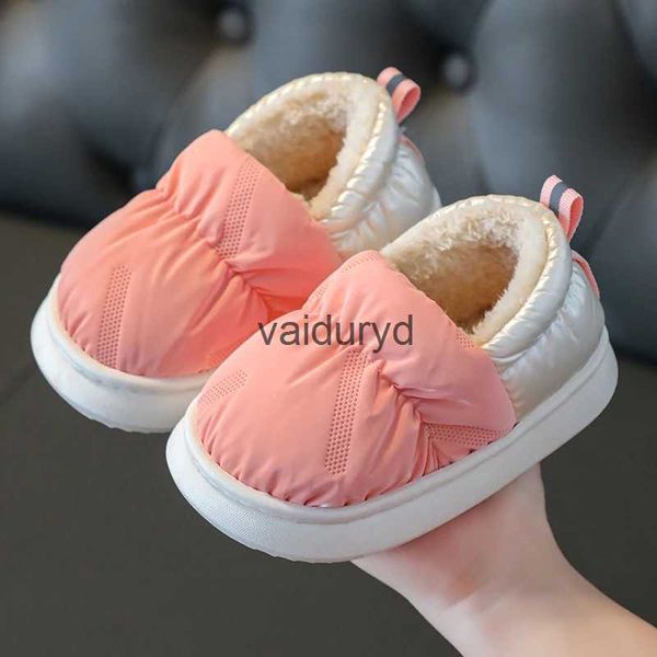 home shoes Winter Kinder wasserdichte Fersenwickel Baumwolle Hausschuhe Einfachheit rutschfeste weiche Sohle für Kinder Jungen Mädchen warme Plüsch Home Shoesvaiduryd