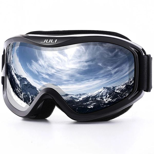 Occhiali da sci per bambini MAXJULI Marca Sci professionale Doppi strati Lenti Antifog UV400 Occhiali da neve adatti sopra gli occhiali 231127