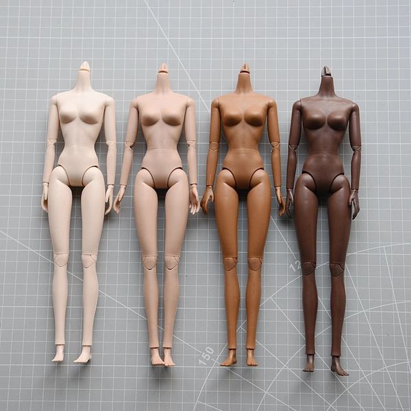 Bonecas 16 corpo de boneca branca, marrom, pele preta, articulação móvel, joelho duplo, acessórios de boneca diy para 30cm xinyi licca fr2 231127
