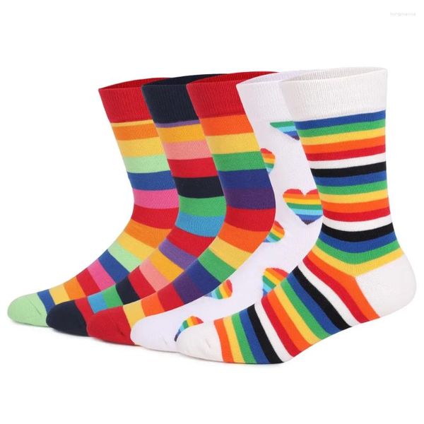 Erkek çorap pamuklu erkek artı beden çizgili ekose çoraplar yumuşak nefes alabilen yaz kış uzun spor çorap erkek kadın için (8.5-13.5)