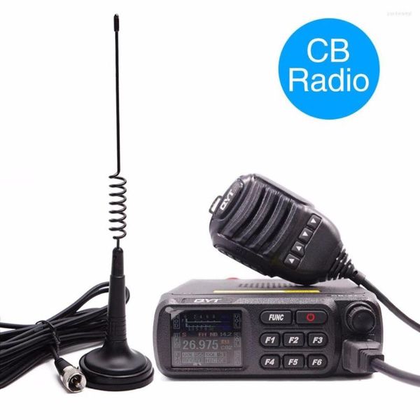 Walkie Talkie QYT CB-27 CB-Radio 26,965-27,405 MHz AM/FM 12/24 V 4 Watt LCD-Bildschirm Shortware Citizen Band Multi-Norms Mobile