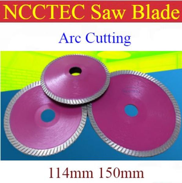 Aquários 4,5 '' 6 '' NCCTEC Diamond Arc Turbo serra Blade |114 mm 150mm de lavatório de lavatório