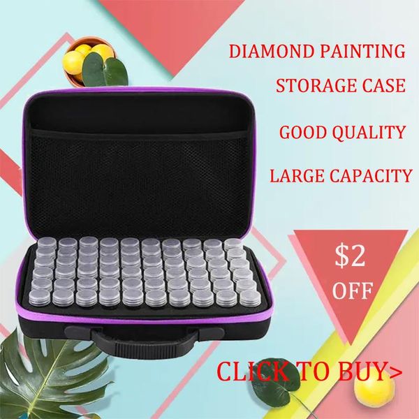 Stitch Diamond Painting Make -up 5D Organizer Storage Box Zubehör Werkzeuge COLLE Containerbeutel Sechs Farbe