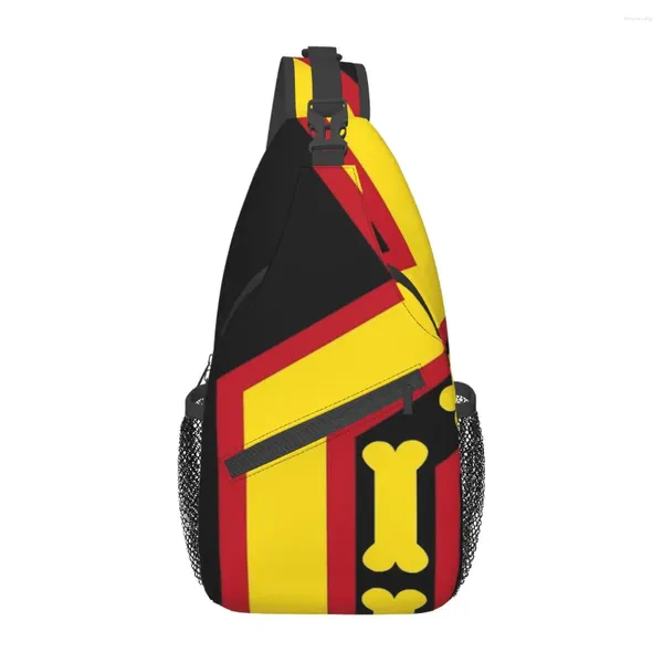 Вещевые сумки Geared Up Pup, резиновая нагрудная сумка с флагом гордости, модная сумка из полиэстера, хороший подарок, многостильная