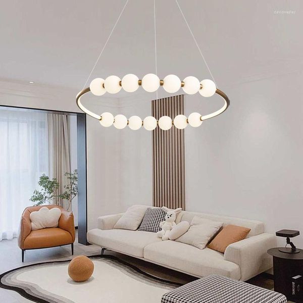 Lustres da sala de estar nórdica da moda lustre restaurante de arte cozinha luzes de buda lâmpadas de suspensão redonda