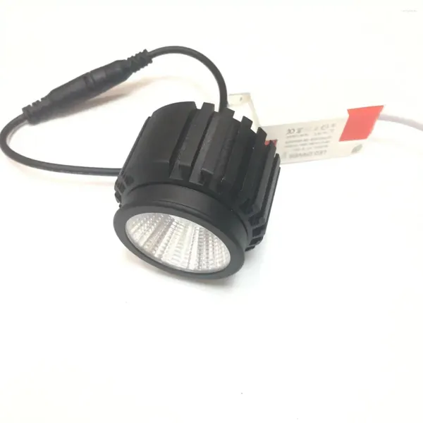 Deckenleuchten 10 Stück 50 mm 5 W 7 W Leistung 230 V DC12 V24V LED-Modul Heizkörper schwarzes Profil Mini-Einbaustrahler für Zuhause und Innenbereich