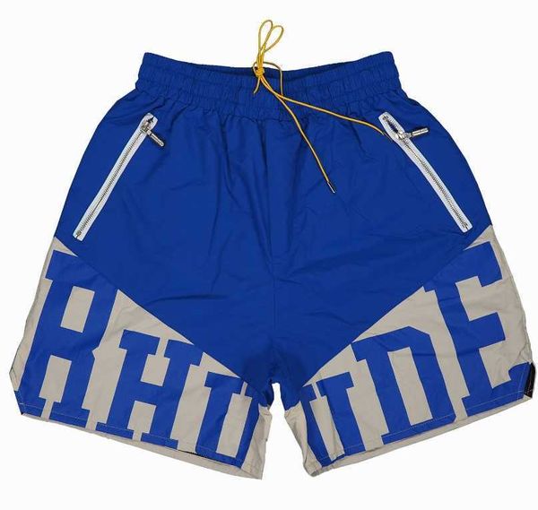 Rhude Shorts Designer Curto Homens Calça Define Calças de Treino Solto e Confortável Moda Seja Popular 2023 Novo Estilo S M L Xi Poliéster Secagem Rápida Elastc Cintura9pwj VBAK