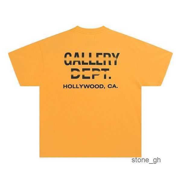 gal·lery dept Herren T-Shirts Designer Galleryes Depts Shirt Alphabet Print Trendy Trend Basic Casual Fashion Lose Kurzes T-Shirt Halbarm T-Shirts Schwarz 4 FF73